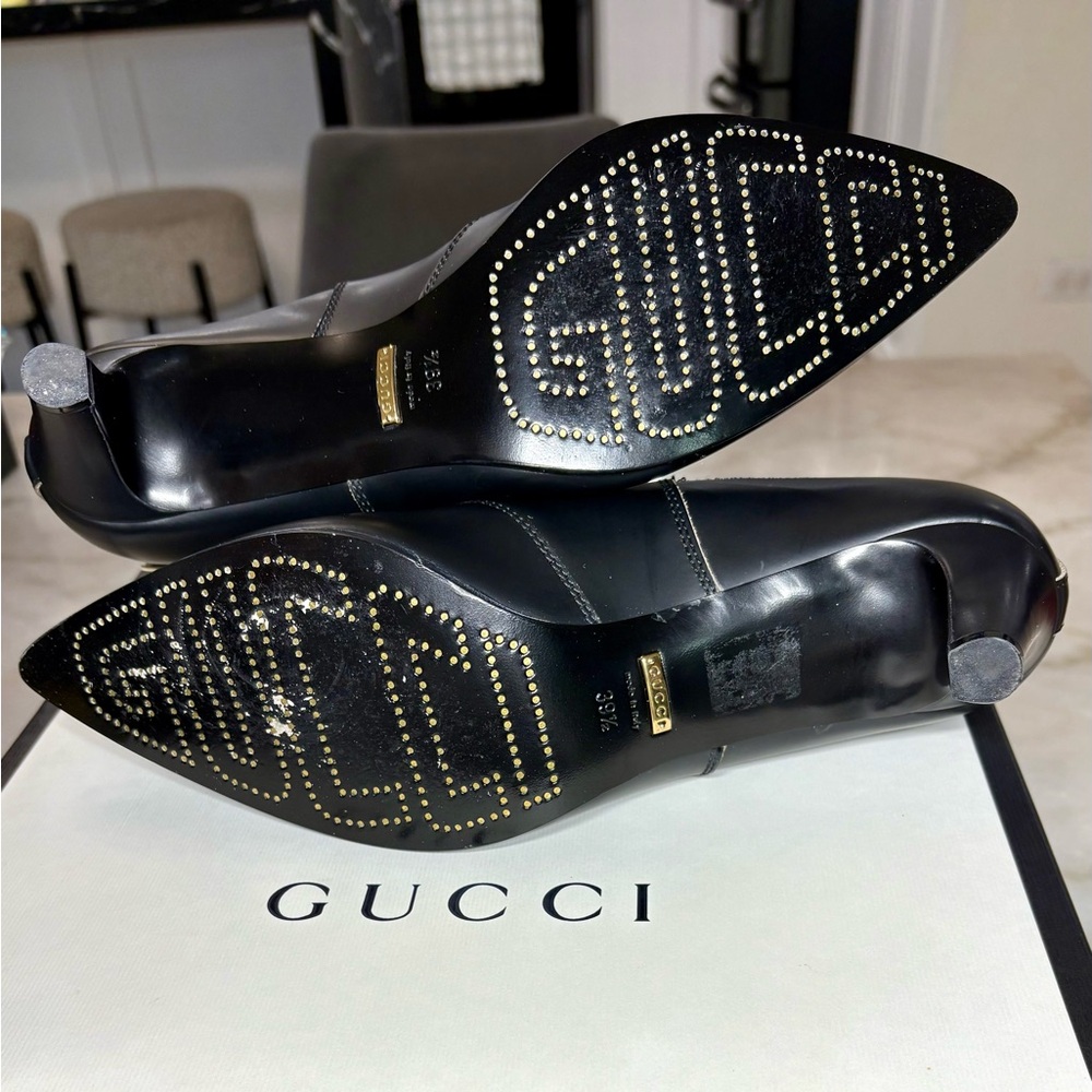 Gucci Black Women's boots- cordovan lux - Picture 3 of 3
